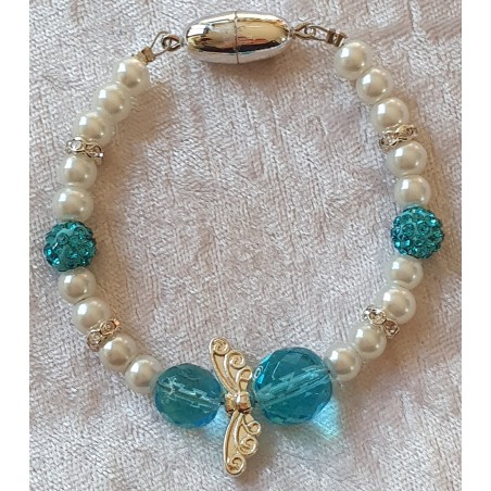Armband Engel weiss/türkis
