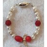 Armband Engel weiss/rot