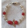 Armband Engel weiss/rot