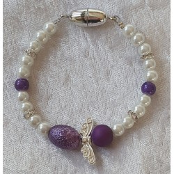 Armband Engel weiss/violette