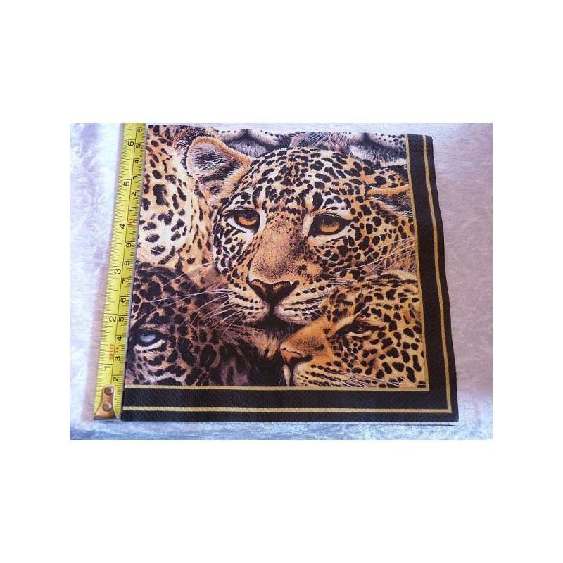 Serviette Leoparden 1