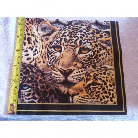 Serviette Leoparden 1