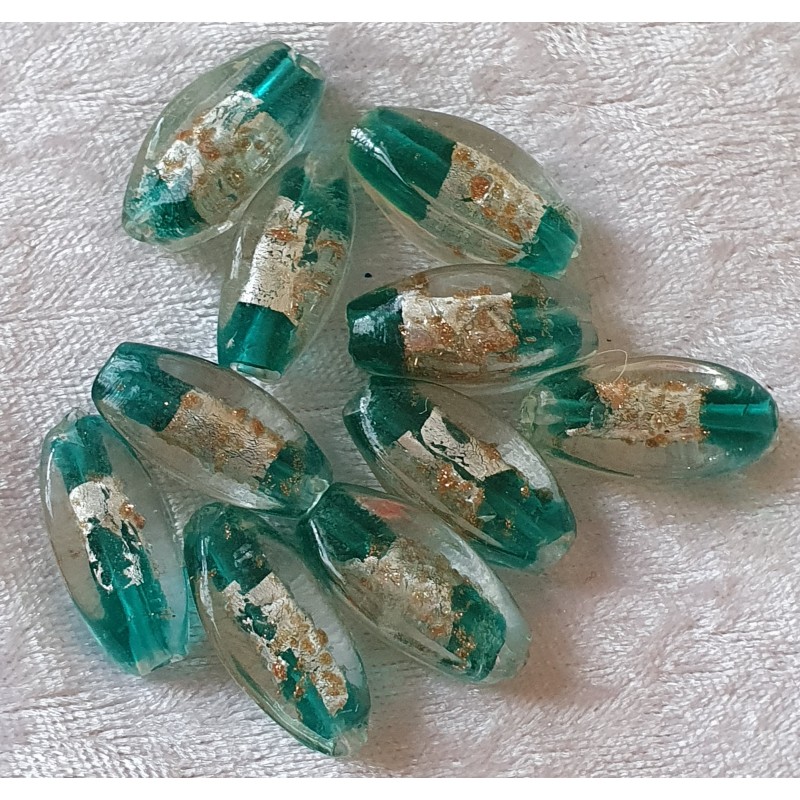 Glas Perlen grün