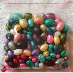 Crackel Perlen bunt gemischt