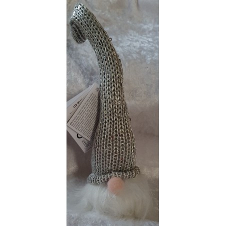 Wichtel mit Led silber