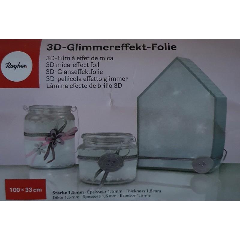 3D Glimmereffekt Folie