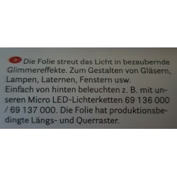 3D Glimmereffekt Folie