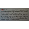 3D Glimmereffekt Folie