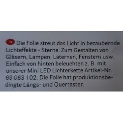 3D Sterneffekt Folie