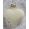 Glas Herz creme matt