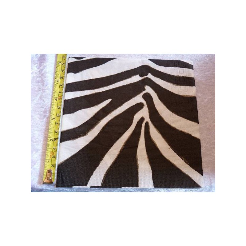 Serviette Zebramuster
