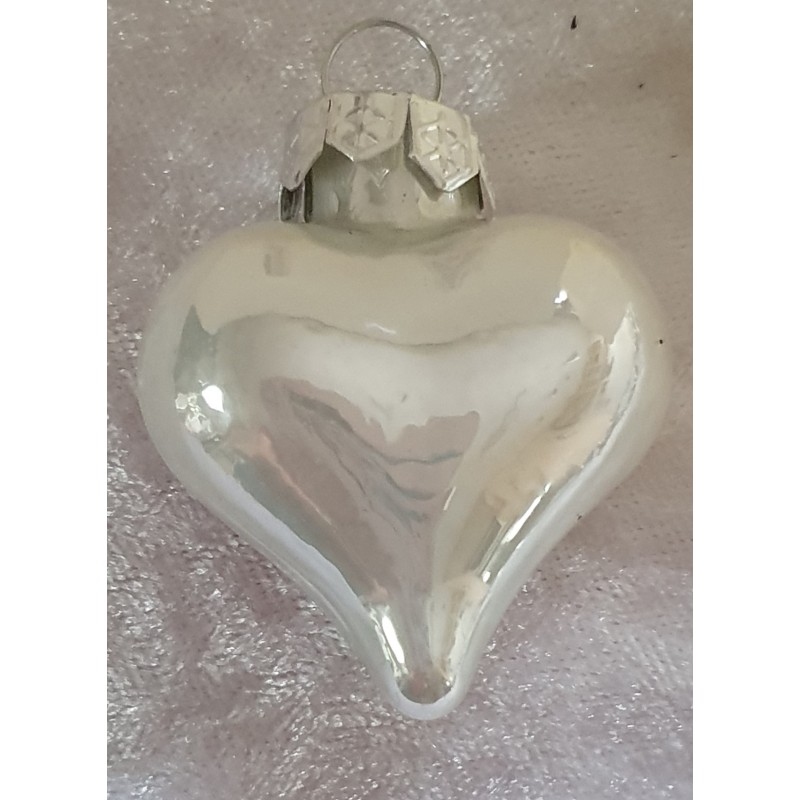 Glas Herz perlmutt