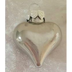 Glas Herz hellgrau