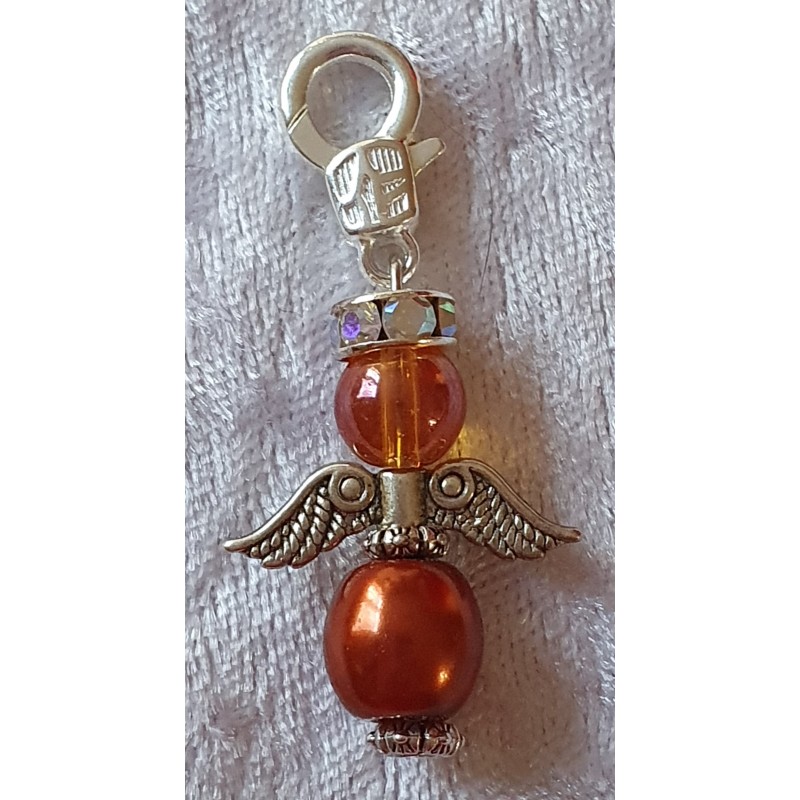 Perlen Engel orange