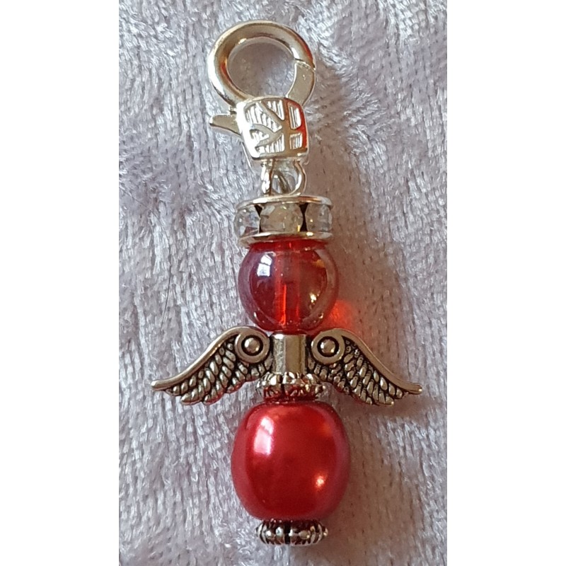 Perlen Engel rot