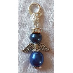 Perlen Engel blau