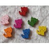 Holz Perlen Katze bunt gemischt