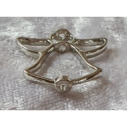 Metall Perle Engel silberfarbig