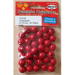 Holz Perlen rot