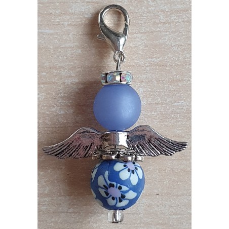 Perlen Engel blau