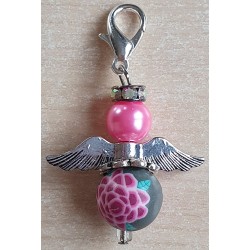 Perlen Engel pink
