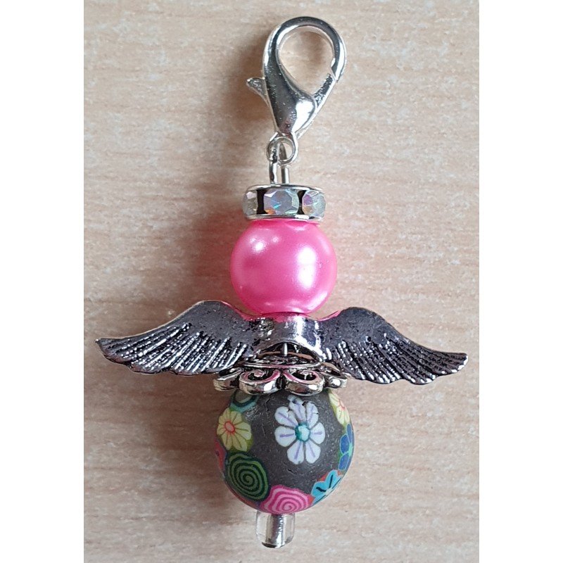Perlen Engel pink