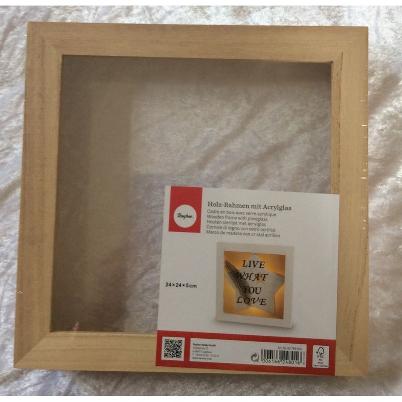 Holzrahmen mit Acrylglas