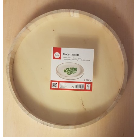 Holztablett Rund