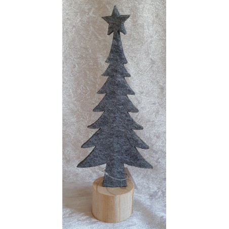 Filz Tannenbaum grau
