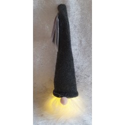 Wichtel mit Led grau