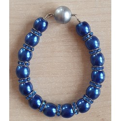 Perlen Armband blau