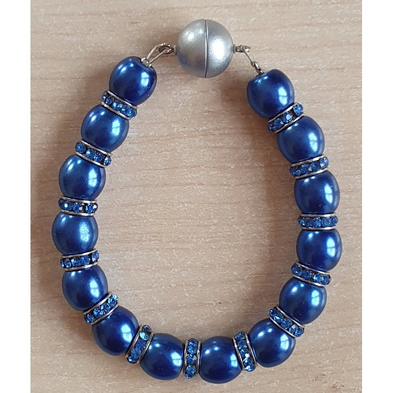 Perlen Armband blau