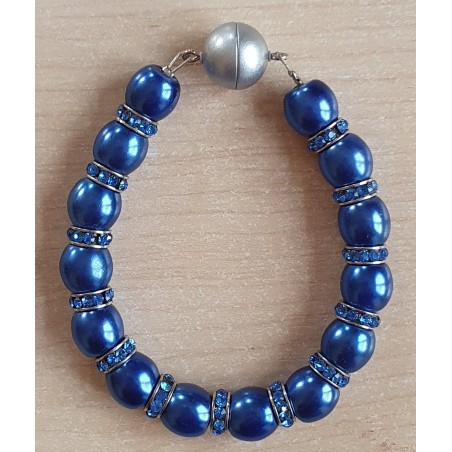 Perlen Armband blau