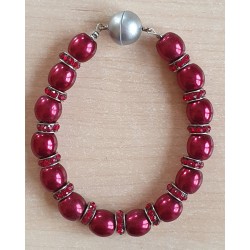 Perlen Armband rot