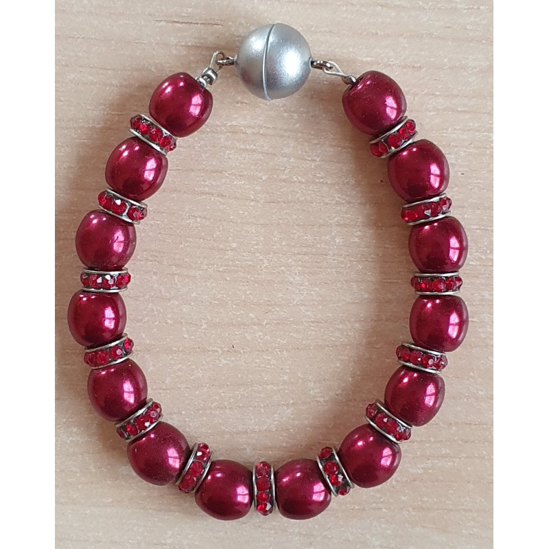 Perlen Armband rot