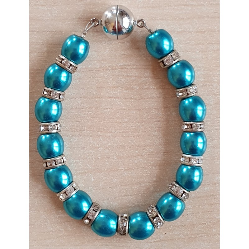 Perlen Armband türkis