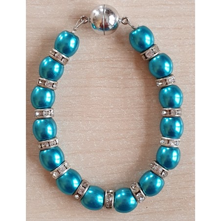 Perlen Armband türkis
