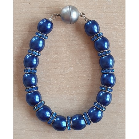 Perlen Armband blau