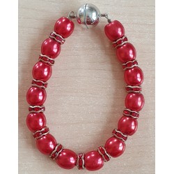 Perlen Armband rot