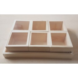 Holztablett-Set