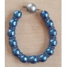 Perlen Armband hellblau