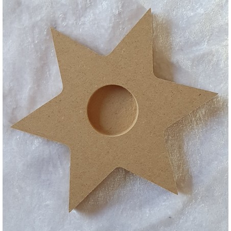 MDF Teelicht Stern