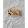 Holz Stempel Mit lieben Grüssen