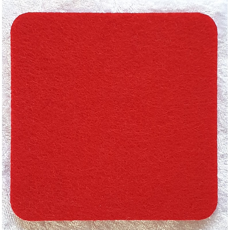 Filz Untersetzer rot