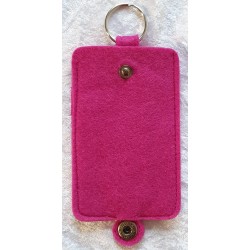 Filz Schlüssel Etui pink