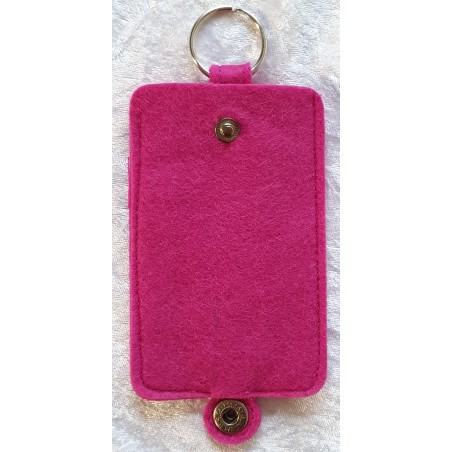 Filz Schlüssel Etui pink