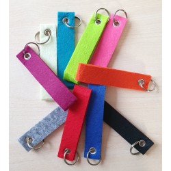 Filz Schlüsselanhänger rot