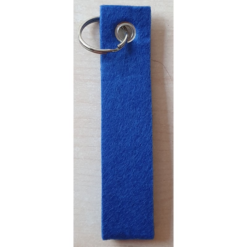 Filz Schlüsselanhänger blau