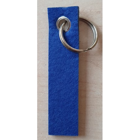 Filz Schlüsselanhänger blau
