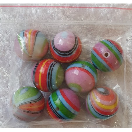 Kunststoff Perlen bunt